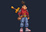 create pixel art characters, pixel art assets and animated backgrounds for games