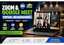 design professional zoom and google meet virtual backgrounds