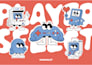 do premium retro cartoon illustrations