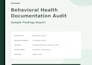 audit your behavioral health documentation for compliance risks