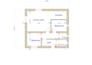 sketch floor plan in a grafics software of a residental building