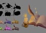 design stylized game assets and props