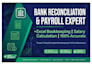 do bank reconciliation and salary calculation payroll