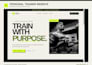 build a one page personal trainer website