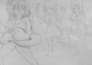 draw your reference character as a black and white pencil sketch