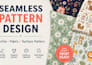 design seamless pattern, textile pattern, kids fabric print and scarf patterns