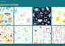 create cute vector seamless pattern textile for baby or kids