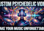 create a custom psychedelic ai music video