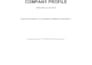 write and design a professional company profile