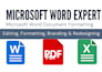 ms word templates design, branding, typesetting, letterheads