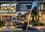 do professional landscape lighting design and 3d render for your backyard idea
