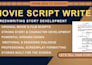 be script writer movie script screenplay script  filmscript screenwriting