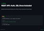 build a rest API backend with nodejs, go, or rust