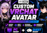 create custom a vrchat avatar with unity setup for PC and quest