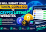 submit your token, coin and ico to crypto listing websites