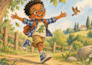create kids character design for your children book illustration