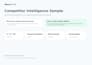 create a competitor intelligence report with actionable insights