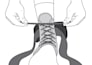 create a clean vector line art illustration for a product, patent, or cnc