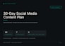 create a strategic social media content plan