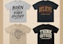 minimal typography t shirt designs