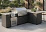 create 3d renders for outdoor kitchen cabinets and BBQ islands