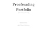 do proofreading, data cleaning, and transcription