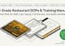 write custom restaurant training manuals and sops