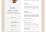 design a professional CV resume in ms word