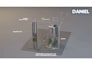 create 3d chemical plant, process flow and industrial engineering animation