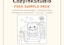 create a bold and easy cozy coloring book for amazon KDP and etsy