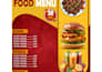 design a modern restaurant food cafe and coffee menu