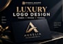 design a modern luxury logo and complete brand identity