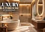 create 3d luxury master bathroom renders and photorealistic interior design