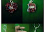 make custom handmade resin initial name keychains