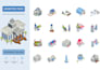 create professional isometric city illustrations