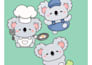 design cute animals, characters, chibi, stickers