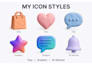 design modern 3d favicon and app icon