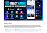 develop a react native mobile app for android and ios