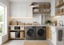 design 3d modern laundry room and utility room render