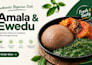 write your amala and ewedu recipe like a lagos buka menu