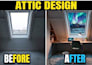 do cozy attic design, loft conversion, and realistic 3d interior rendering