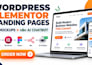 build healthcare medical  dental clinic elementor landing page with n8n chatbot
