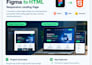 convert figma to responsive HTML CSS javascript landing page