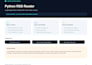 build a simple python RSS news reader