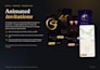 animated digital invitation with rsvp, countdown and map