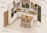 design a functional kitchen with custom cabinetry