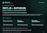 fix and improve next js supabase saas applications