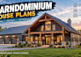 design custom barndominium house plans and 3d renderings