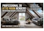 create cozy 3d attic interior visualization