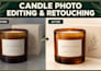 edit, retouch and enhance scented candle product photos for online shops
